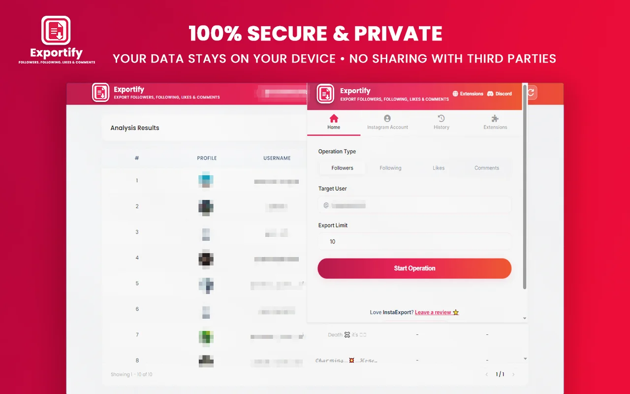 Instagram Data Scraper Tool
