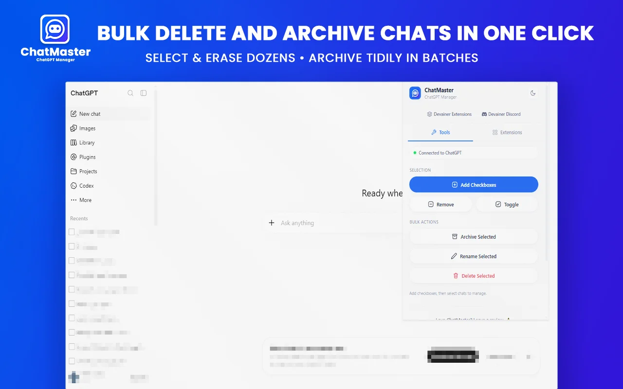 ChatGPT Bulk Delete Extension