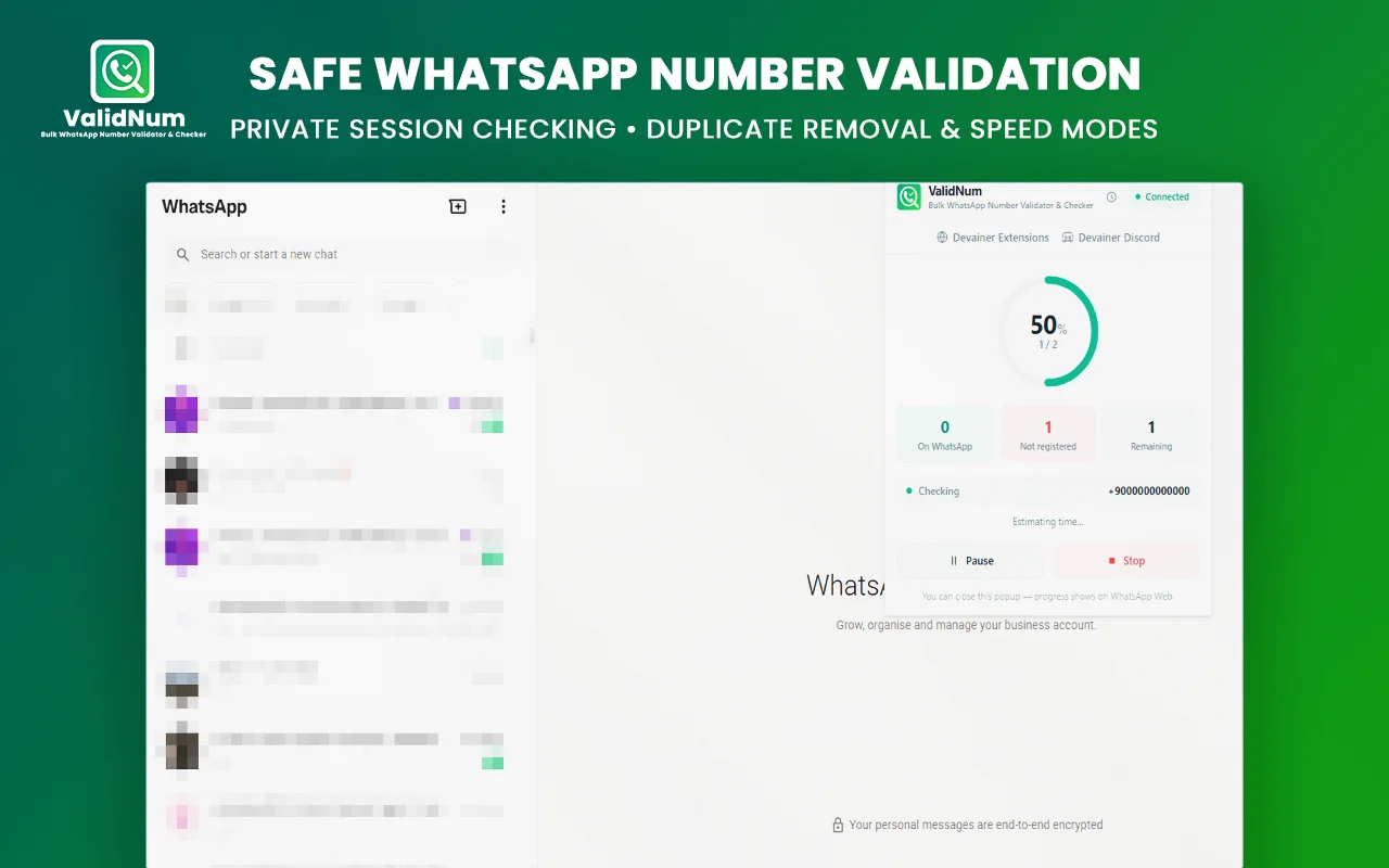 WhatsApp Number Validator