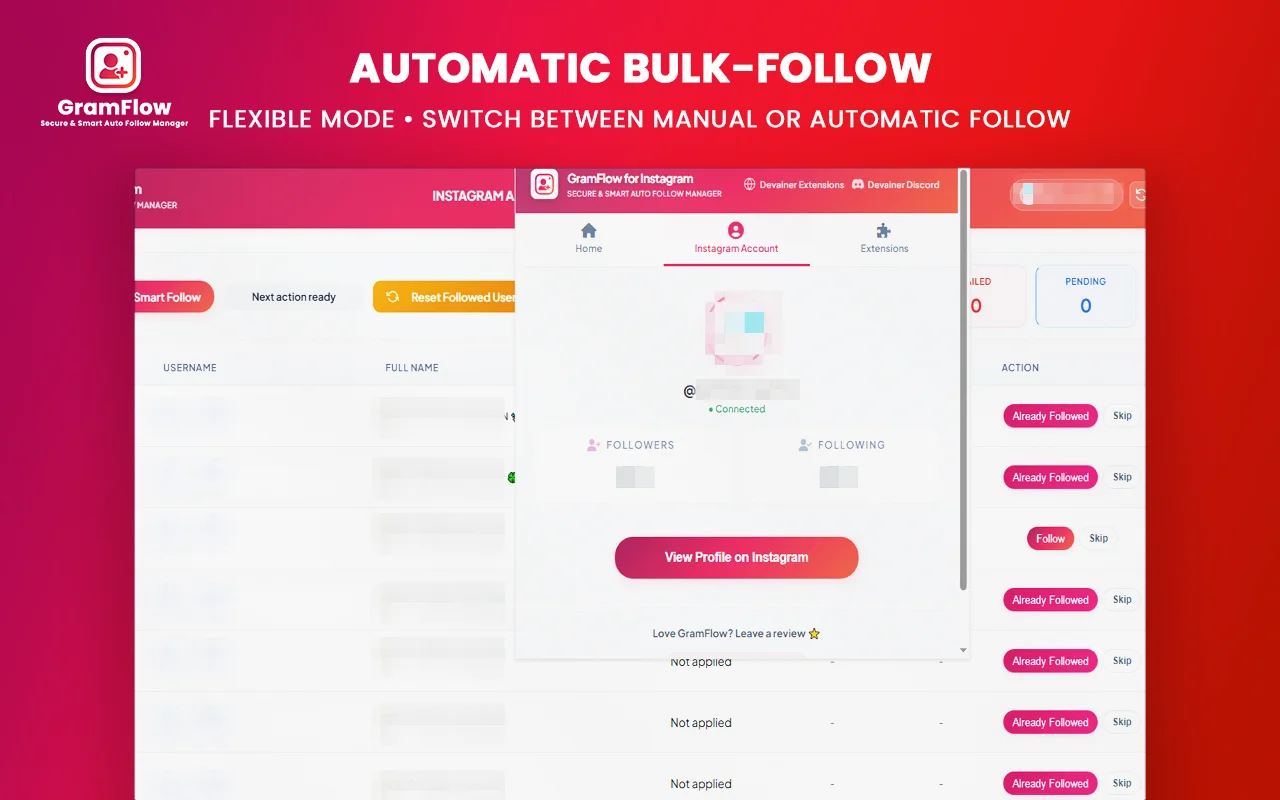 Instagram Auto Follow
