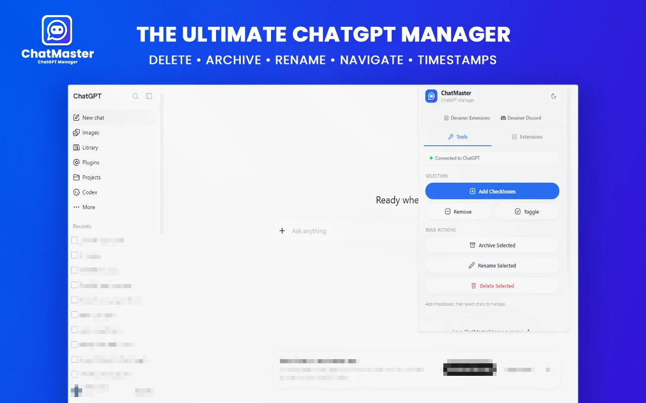 ChatGPT Bulk Delete Extension
