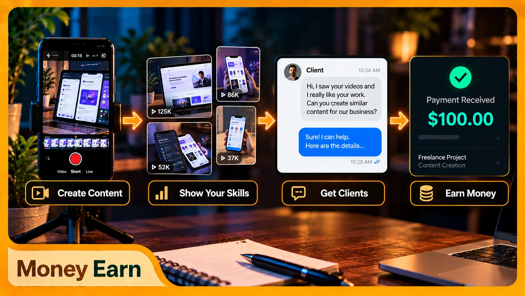 Make Your First $100 With Your Phone